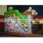 fun colorful popular stone age inflatable dinosaur adventure slide for sale