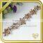 Decorative flower ab crystal wedding bridal trimmings rhinestone chain trim FC611