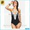2016 New Fashion Lady Black Casual Sexy Lace One-Piece Swimwear