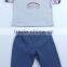 Wholesale Lovely Striped cotton Baby Boy Clothing Set