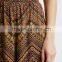 Abstract Chevron Print Wide-Leg Culottes Women Clothes