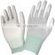 Electronic Safety Work PU Palm Fit Carbon Fiber Glove Anti Static Gloves PU Coated ESD Gloves