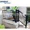 aluminum handrail with supporting roller pvc & metal alloy balcony balustrade system price in manufacturer