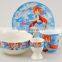 set of 5 porcelain kids dinner set for breakfastporcelain children dinner set