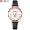 Curren 9078 Reloj De Mujer Women Quartz Watches Set Flower Analog Fashion Leather Watch Ladies
