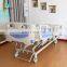 Manufacturer Manual Five Function Medical Bed Overall Tilting Multifunctional 4 Crank Hospital Bed With ABS Side Rail