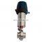 Hygienic stainless steel electric actuator pneumatic actuator butterfly valve with C-TOP