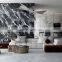 Large Format Marble Slab Black Floor Rough Surface Ceramic Porcelain Tiles Oversized Wall Slab