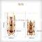 Metal Frame Glass Gold Candle Holder