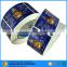 customized gold foil logo paper self adhesive roll sticker