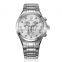 2019 luxury  all stainless steel 3 eyes watch for couple watch