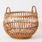 Hot Sale Large storage basket in rattan with two handles, Clothes and toys laundry basket Home Storage Decoration Wholesale