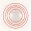 Fast Shipping Black Rim Dishes Plate Set Cheap Glass Wedding Charger Tableware