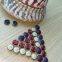 HLD factory custom color BRASS 16L 18L pearl Prong snap button for garment