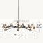 Modern Crystal Molecular Chandelier ceiling Lighting Fixture for Living Room Bedroom Dining Room kitchen island Foyer Lobby