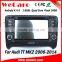 Top Version Android 4.4.4 navigation system in dash car radio gps for audi tt mk2 mirror link 1080p 2006-2014