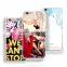 DIY personal glazed Modern girl TPU glitter case for iphone 6 case