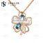 Wholesale alibaba gold plated flower shape necklace