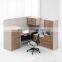 Single Office Workstations Modular with 30mm Thickness Partition for Staff Office