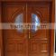 Front Entry Solid Wood Door with (2) Sidelights TUSCANY DESIGN