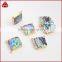 Emerald Green Abalone Necklace Paua Sea Shell Jewelry Blue Iridescence Pendant