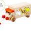 Wooden Kids Assembling Educational DIY Toys- Animal Beads Toys Bus