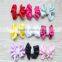 Rugger Headbands Chiffon Flower , Fabric Flower For Girl Dress , Shabby Chiffon Flowers