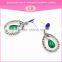 OEM alloy zinc crystal beautiful stud earring designs for women