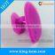 Silicone facial brush cleaner with suction