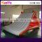 inflatable float water slide, slide type pvc tarpaulin water sport games, floating water slide