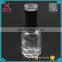 15ml round shaped transparent clear nail polish glass bottle for sale
