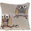 Owl Embroidery Cushion Cover/OEM stuffed owel cushion