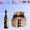 Custom promotion practical and beautiful hot black 6 bottle cardboard wine 15ml beer bottle