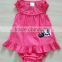 lovely rose red baby girls dress with briefs