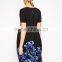 Guangzhou Clothes Floral Hem Layer Maternity Dress for Office
