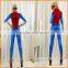 In 2014 the new spider man style role-playing masked woman wear Halloween Costume Jumpsuit
