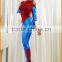 In 2014 the new spider man style role-playing masked woman wear Halloween Costume Jumpsuit