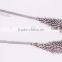2016 Nice quality wholesale irregularity shape multilevel antique silver oblate snake chain necklace jewelry GJ-073