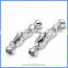 Wholesale White Rhodium Plated 925 Sterling Silver Lobster Spring Clasp With End Cap For Pearl Jewelry SC-CZ040