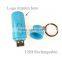 LOGO Print USB Rechargeable MINI LED Torch With Laser Light