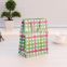 fashion green drawstrings funky chrismas tree gift paper printed gift bag for kids and children