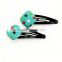 Fabric dot hair clips girls cute hairpins colorful hair accessory for baby                        
                                                                                Supplier's Choice