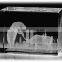 Customised Crystal or Artificial 3D Glass Cube Laser Engraved