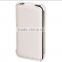 Hot selling white leather mobile phone cover pouch in Dongguan