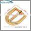bent pin buckle real gold finished pin buckle curved fashion buckle