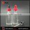 60ml round glass dropper bottle for e liquid clear dropper bottles