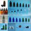 30 ML AMBER ESSENTIAL OIL GLASS BOTTLES WITH ORIFICE REDUCERS AND BLACK CAPS