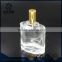 100ml flat clear glass perfume bottle with pump sprayer