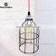 Industrial Hanging Cage Lamp Light,Metal cage lighting