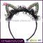New China Products For Sale Sexy Cat Ear Headband By Wholesale Sequin Fabric